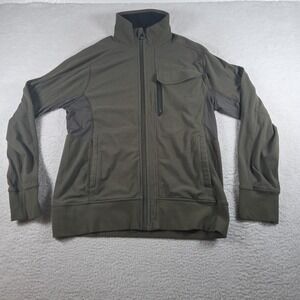 LuluLemon Men's Zip-Up Sweater Size XL Green Long Zip Pocket Performance Stretch
